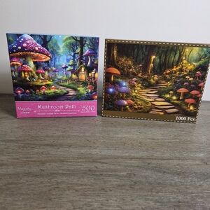 Mushroom Forest Themed Puzzle Set